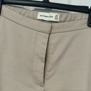 Abercrombie & Fitch Light Beige Dress Trousers